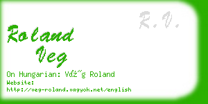 roland veg business card